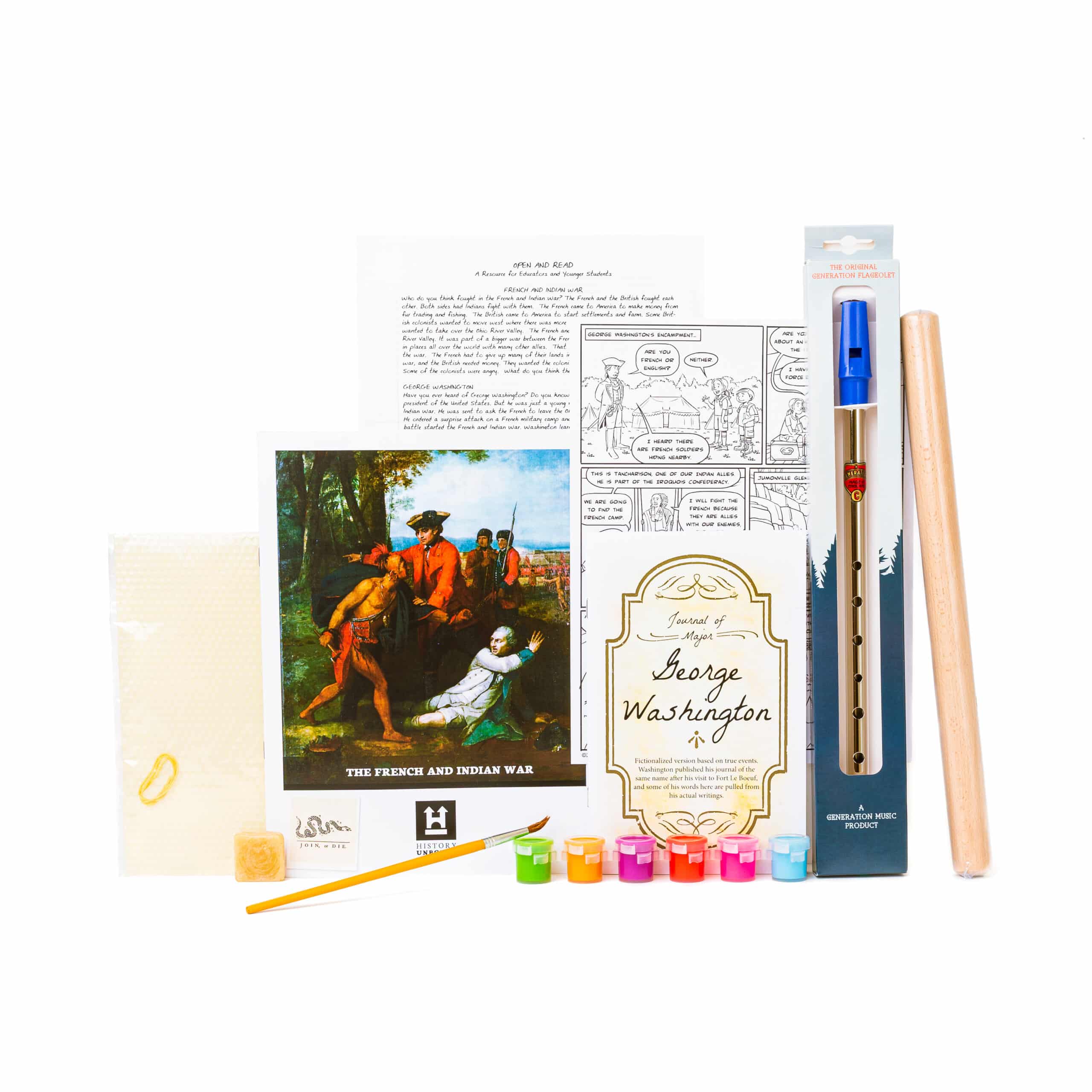 french and indian war box contents