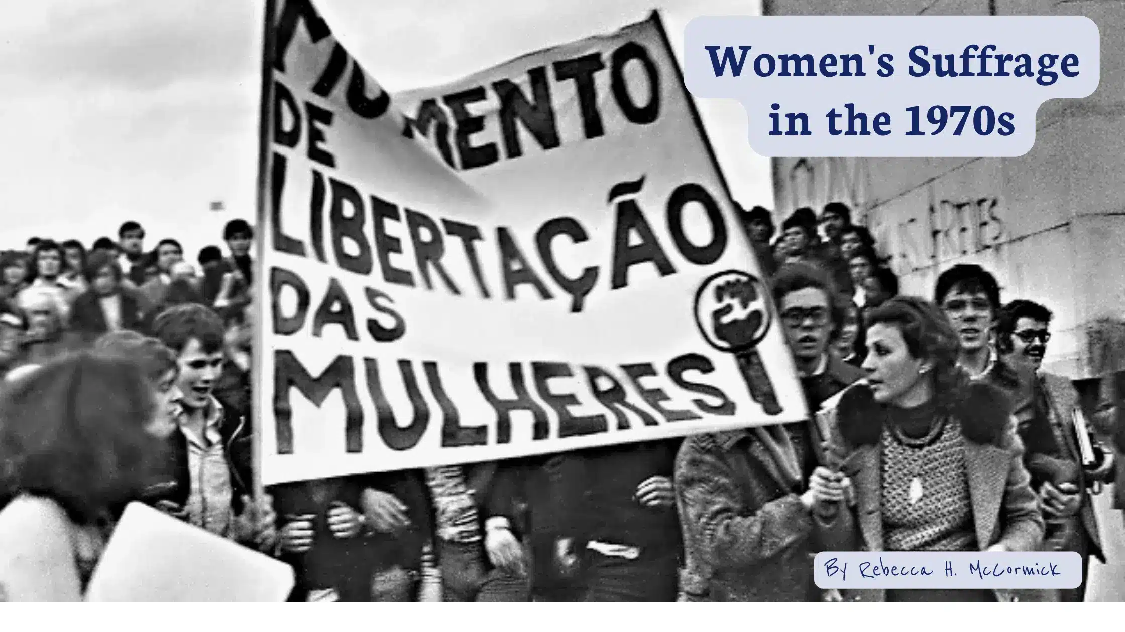 Women’s suffrage in the 1970s article cover.